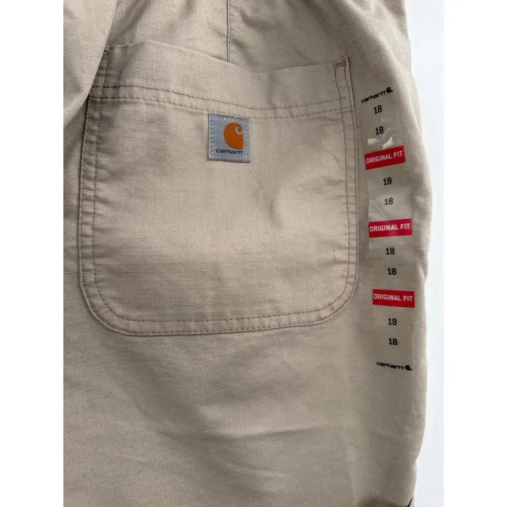 Carhartt smithville original fit light brown shorts size 18 - Picture 5 of 11